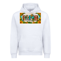 White faith cross and sunflower license plate Urban Hoodie - HRA Design Shop