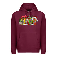 Burgundy senior 2023 Premium Hoodie - CowhideDigitalArt
