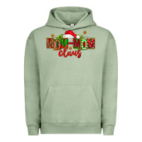 Pigment Oil Green christmas mom mom claus Urban Hoodie - FaDigitalArtStudio