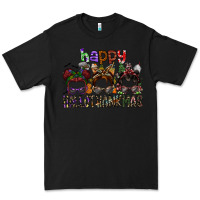 Black happy hallothanksmas Premium Tee - SublimationCraftShop