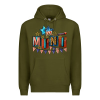 Army Green American Mini 4th of july Premium Hoodie - CowGirlArtShop