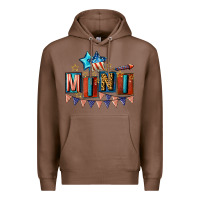 Chestnut American Mini 4th of july Premium Hoodie - CowGirlArtShop