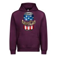 Mauve Wine American 4th of July Urban Hoodie - CowGirlArtShop