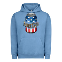 Pigment Pebble Blue American 4th of July Urban Hoodie - CowGirlArtShop