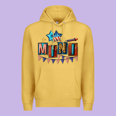 American Mini 4th Of July Premium Hoodie Designed By Cowgirlartshop
