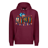 Burgundy American Mini 4th of july Premium Hoodie - CowGirlArtShop