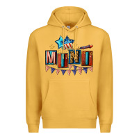 Mustard American Mini 4th of july Premium Hoodie - CowGirlArtShop