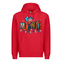 Red American Mini 4th of july Premium Hoodie - CowGirlArtShop