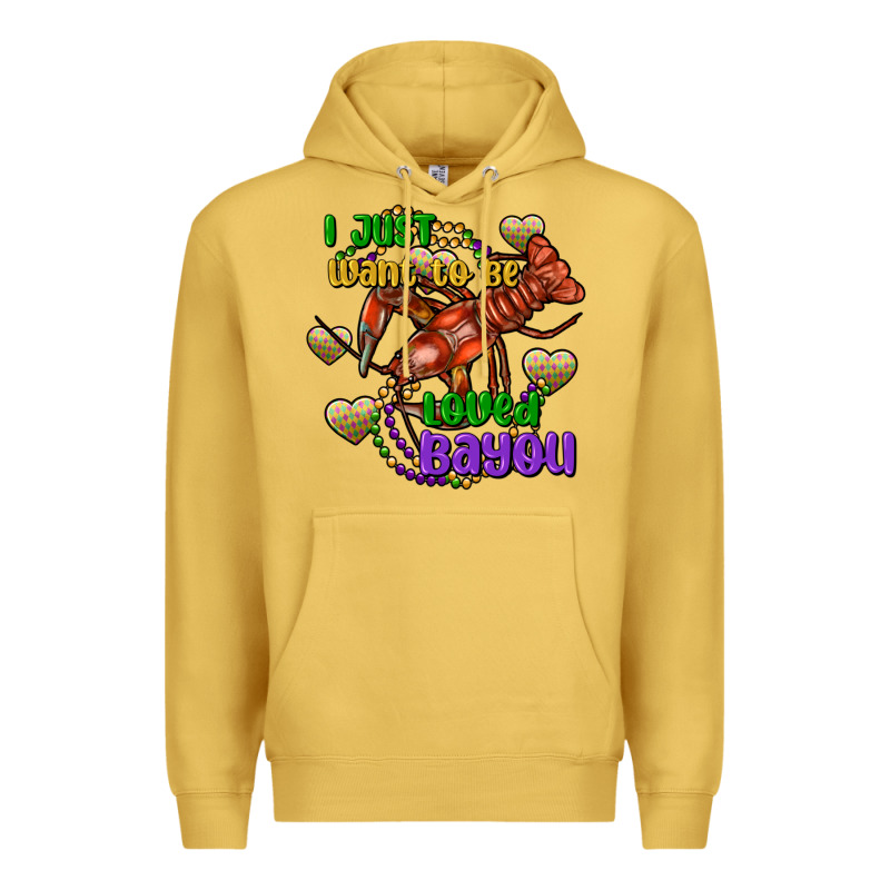 Crawfish I Just Want To Be Loved Bayou Premium Hoodie by FaDigitalArtStudio | Teevron