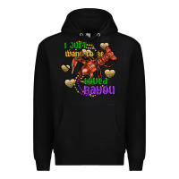 Black crawfish i just want to be loved bayou Premium Hoodie - FaDigitalArtStudio