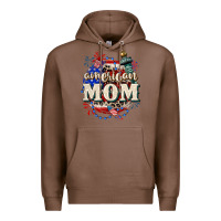 Chestnut American Mom 4th of July Premium Hoodie - CowGirlArtShop