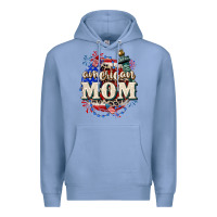 Colony Blue American Mom 4th of July Premium Hoodie - CowGirlArtShop