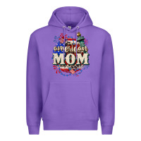Purple American Mom 4th of July Premium Hoodie - CowGirlArtShop
