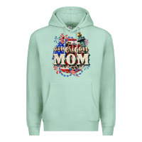 Seafoam American Mom 4th of July Premium Hoodie - CowGirlArtShop