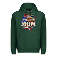 Sports Green American Mom 4th of July Premium Hoodie - CowGirlArtShop