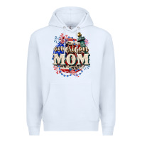 White American Mom 4th of July Premium Hoodie - CowGirlArtShop
