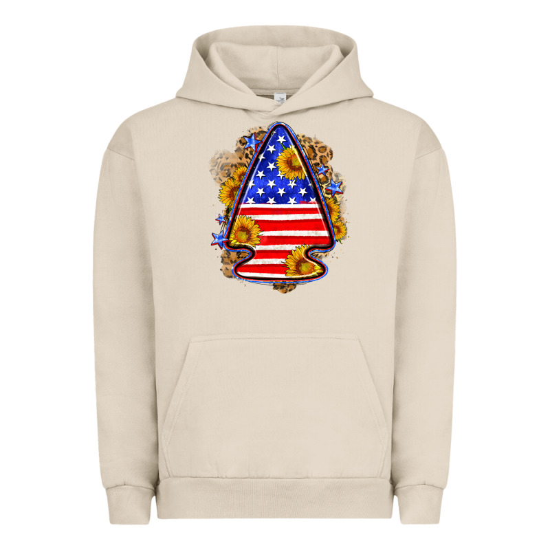 American Flag Arrowhead Urban Hoodie by Neo Western | Teevron