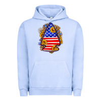 Pigment Grape Ice American flag arrowhead Urban Hoodie - Neo Western