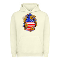 Pigment Pistachio American flag arrowhead Urban Hoodie - Neo Western
