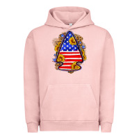 Pigment Salmon American flag arrowhead Urban Hoodie - Neo Western