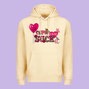Cupid Can Suck It Valentine's Day Premium Hoodie Designed By Fadigitalartstudio