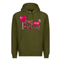 Army Green cupid can suck it valentine's day Premium Hoodie - FaDigitalArtStudio