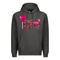 Charcoal Heather cupid can suck it valentine's day Premium Hoodie - FaDigitalArtStudio