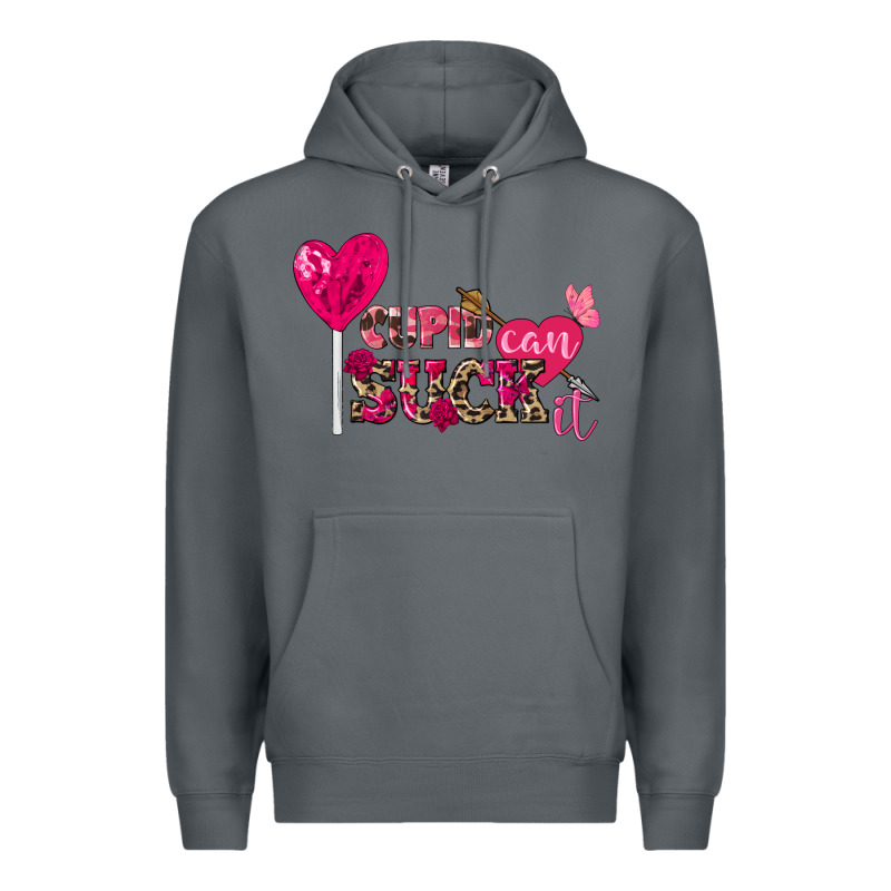 Cupid Can Suck It Valentine's Day Premium Hoodie by FaDigitalArtStudio | Teevron