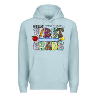 Blue Mist hellofirstgrade Premium Hoodie - CowhideDigitalArt