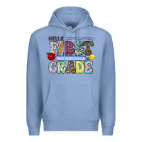 Colony Blue hellofirstgrade Premium Hoodie - CowhideDigitalArt