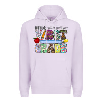 Lilac hellofirstgrade Premium Hoodie - CowhideDigitalArt