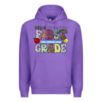 Purple hellofirstgrade Premium Hoodie - CowhideDigitalArt