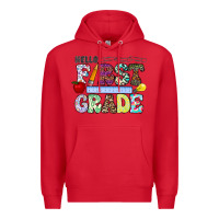 Red hellofirstgrade Premium Hoodie - CowhideDigitalArt
