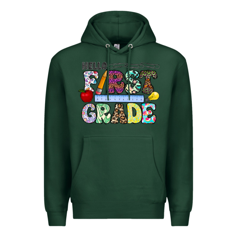 Hellofirstgrade Premium Hoodie by CowhideDigitalArt | Teevron