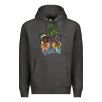 Charcoal Heather salty beach Premium Hoodie - SublimationCraftShop