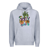Heather Grey salty beach Premium Hoodie - SublimationCraftShop