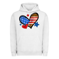 Pigment Lunar Rock American flag heart leopard Urban Hoodie - Neo Western