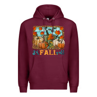 Burgundy it's fall y'all Premium Hoodie - HRA Design Shop