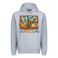 Heather Grey it's fall y'all Premium Hoodie - HRA Design Shop