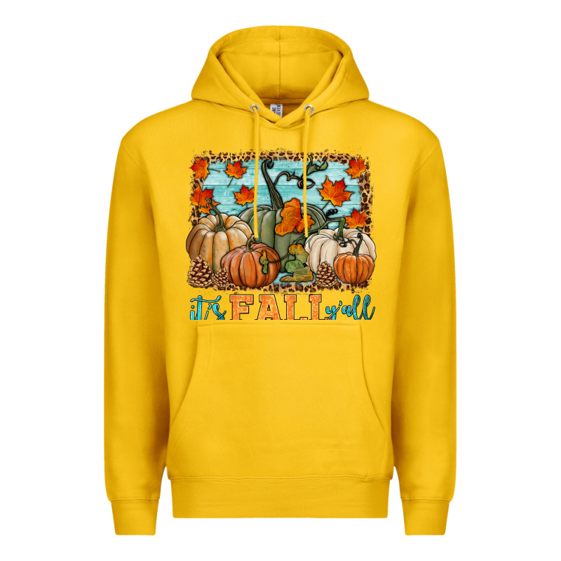 It's Fall Y'all Premium Hoodie by HRA Design Shop | Teevron