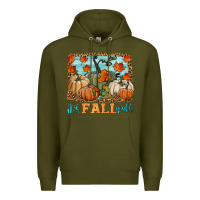 Army Green it's fall y'all Premium Hoodie - HRA Design Shop