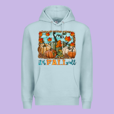 It's Fall Y'all Premium Hoodie Designed By Hra Design Shop