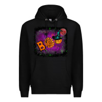 Black boo gemstone halloween pumpkin Premium Hoodie - RanaPortraitStore