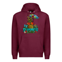 Burgundy summer Premium Hoodie - SublimationCraftShop