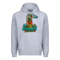 Heather Grey summer Premium Hoodie - SublimationCraftShop