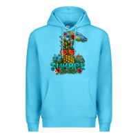 Ocean Blue summer Premium Hoodie - SublimationCraftShop