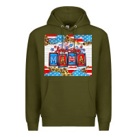 Army Green American Mama 20oz tumbler Premium Hoodie - Neo Western