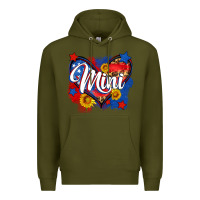 Army Green American mini heart Premium Hoodie - Neo Western