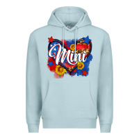 Blue Mist American mini heart Premium Hoodie - Neo Western