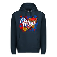 Navy American mini heart Premium Hoodie - Neo Western